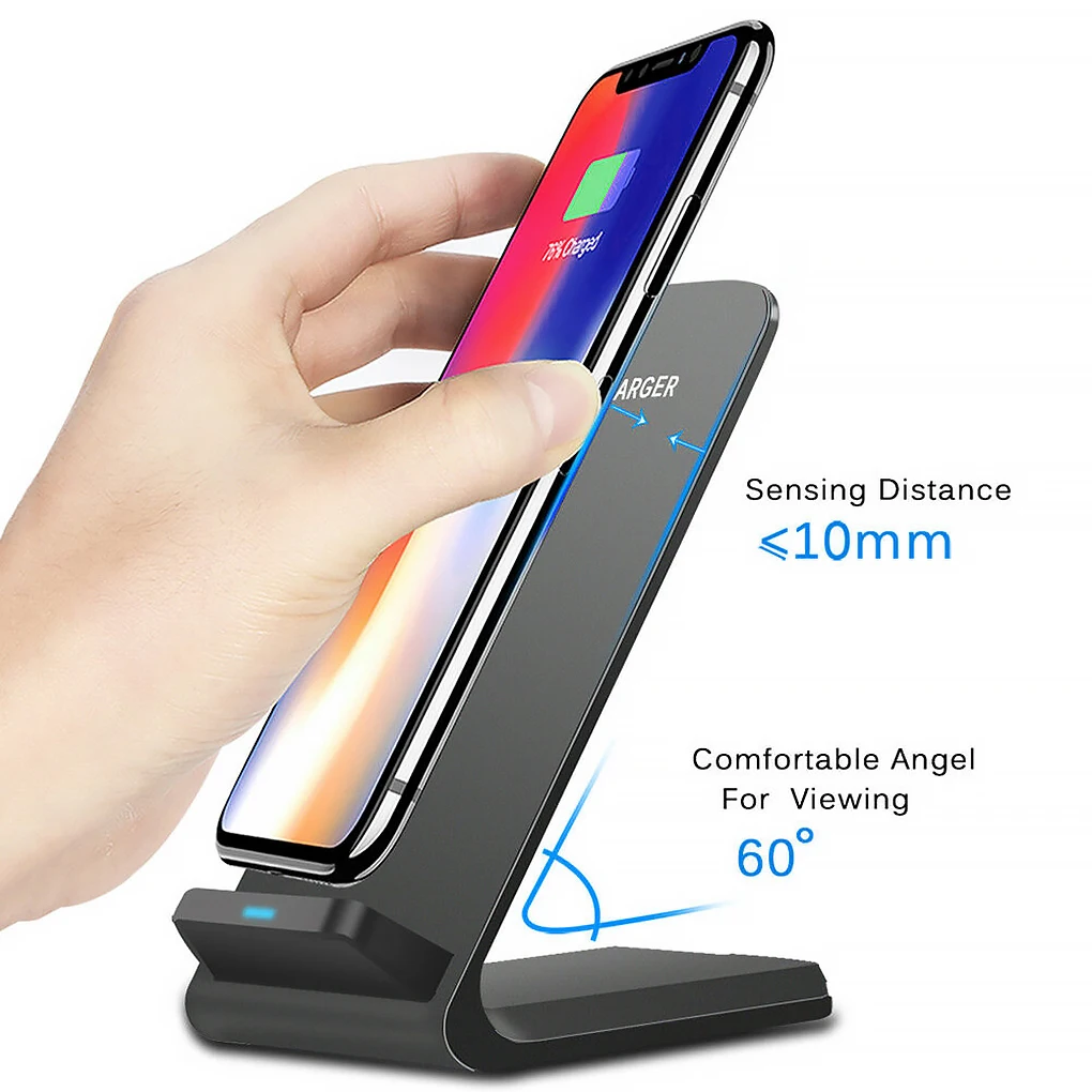 Wireless Charger Stand Pad for iPhone 14 13 12 11 Pro X XS Max XR 10W