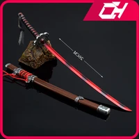 26cm Mortal Blade Tear Worship Japanese Game Peripheral Metal Samurai Sword Uncut Blade Weapon Model Ornament Crafts Gifts Toys 1