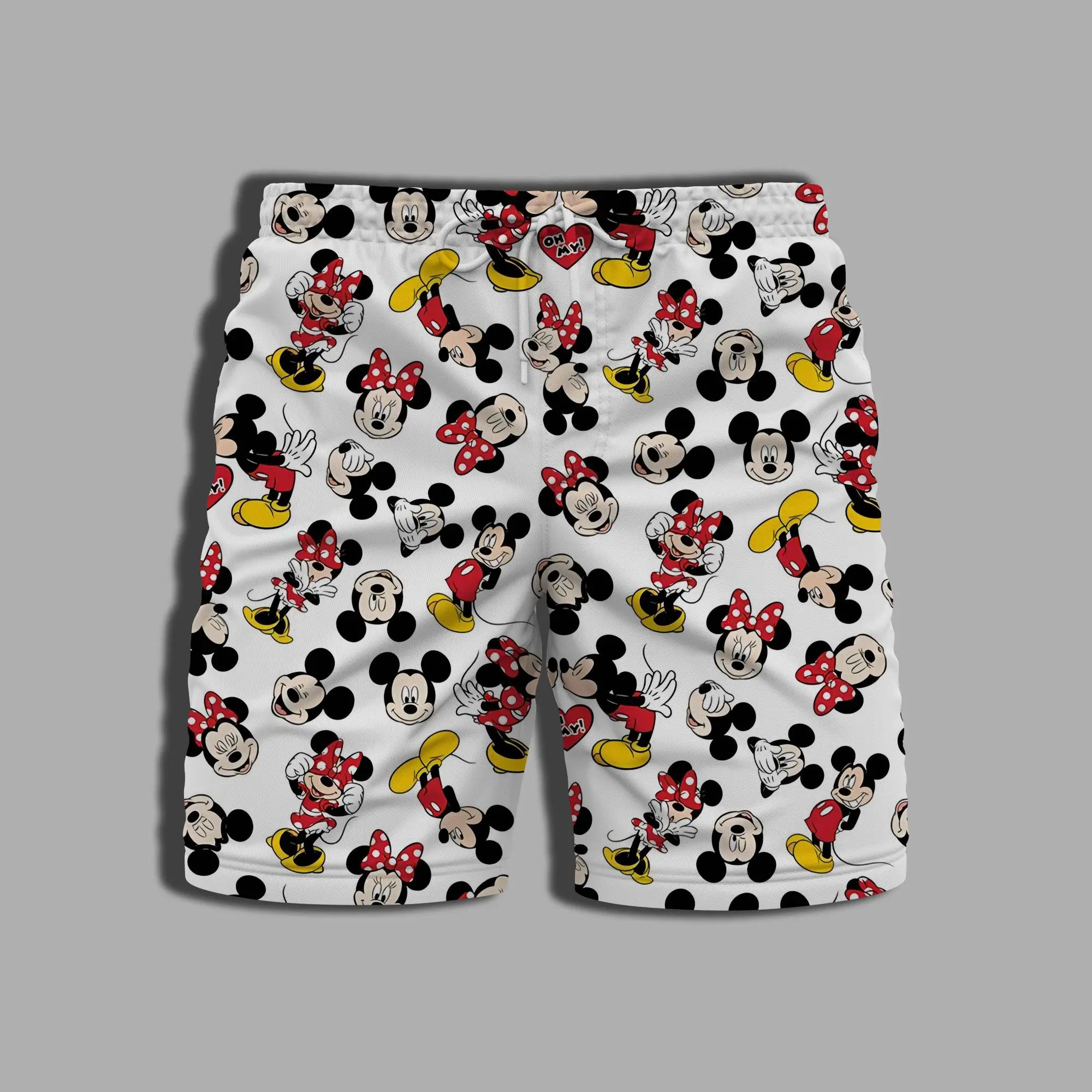 Swim Shorts Men Whole Swimsuit Summer Beach Bathing Suit Man Printing Mickey Men's Clothing Gym Minnie Mouse Pants Disney Male 6