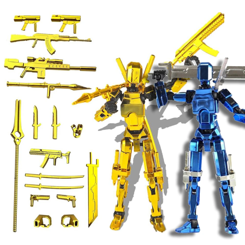 Action Figure Toy 13 Action Figure Titan Multi-Jointed Robot T13 for Kids