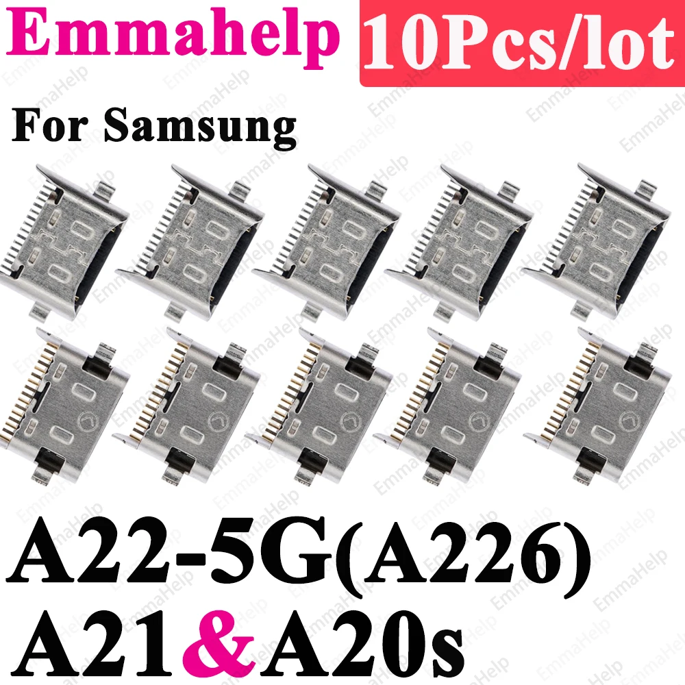 Charger Port 10pcs USB Connector for SamSung Galaxy S24 S23 S23 S21 S20 Plus Ultra A22 A12 A11 A51 A71 A52 A72 A73 A03S