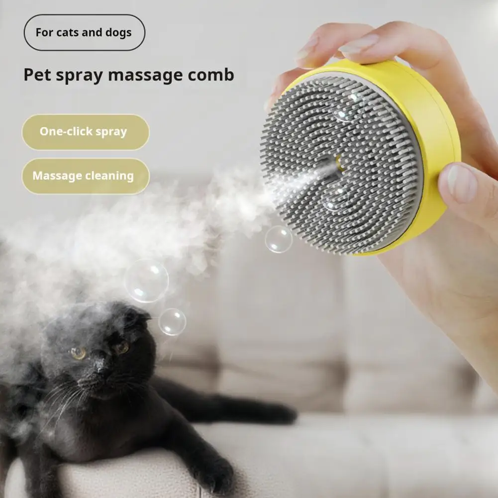 Cat Steam Brush Easy to Clean Cat Brush Pet Hair Grooming Tool with Water Tank for Cats Dogs Multifunctional Steam for Pets