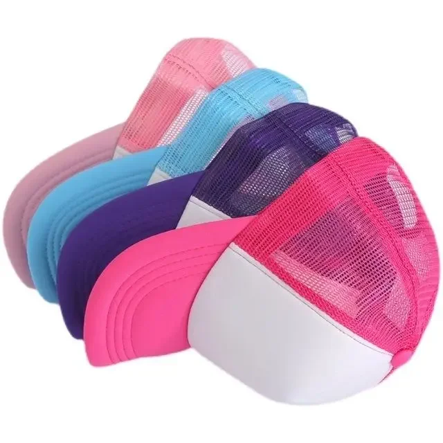 Trucker Hat Customize Printing Advertising Unisex Heat Transfer Mesh Caps Summer Adjustable Foam Dad Hat
