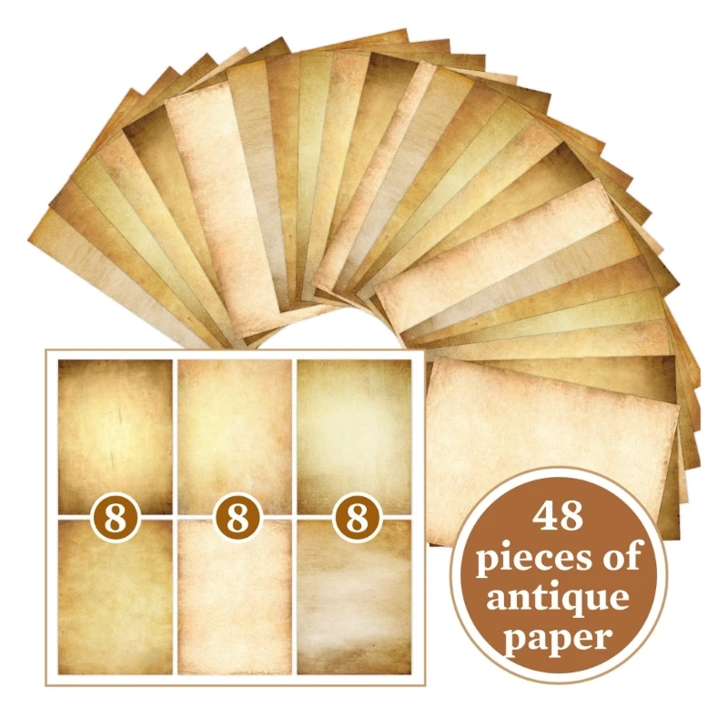 예술 쓰기를 위한 창조적 복고풍 디자인 시트 양면 인쇄 용지