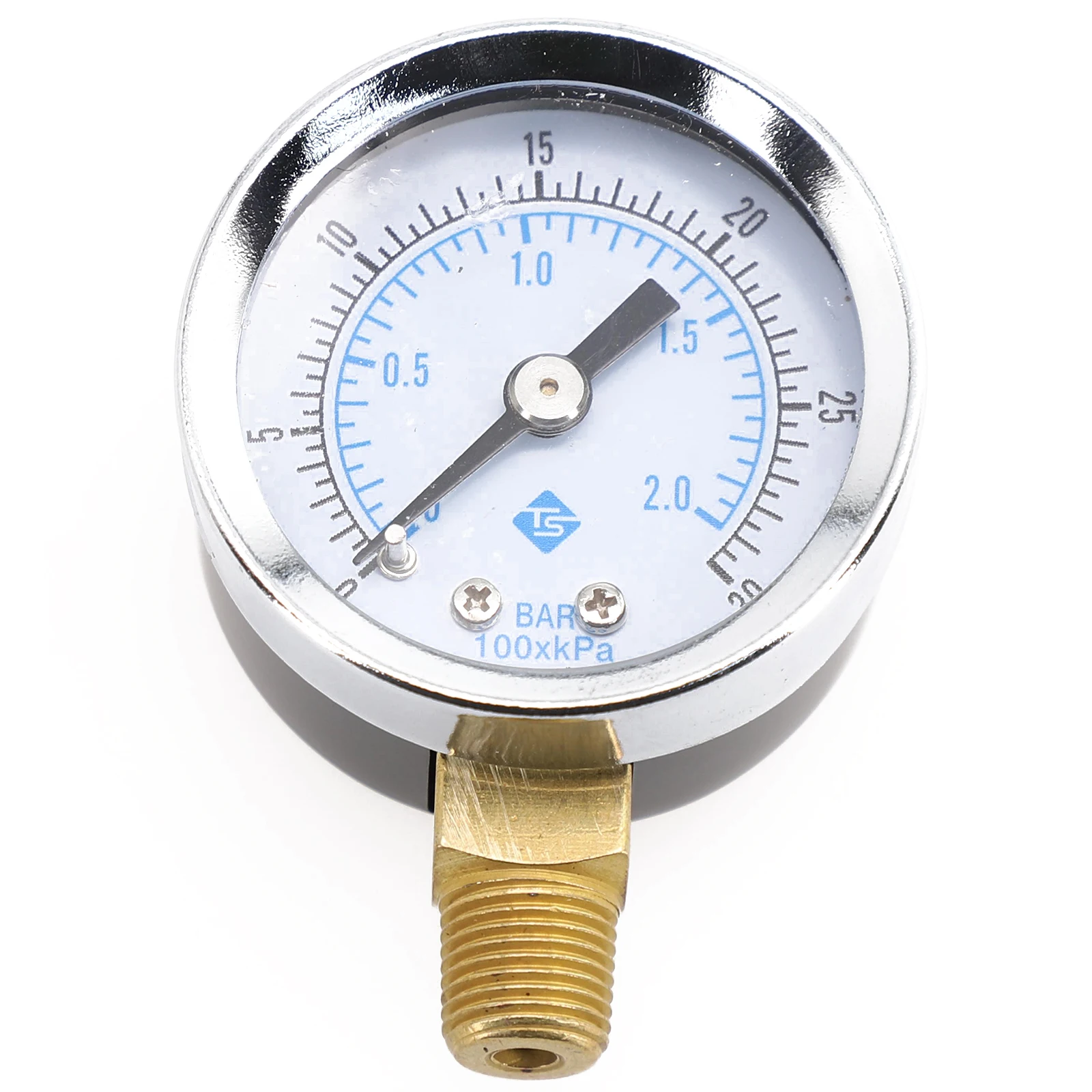 Compact and Lightweight 1pc Low Pressure Gauge for Fuel Air Oil Gas Water Measurement Small Size and Easy to Carry