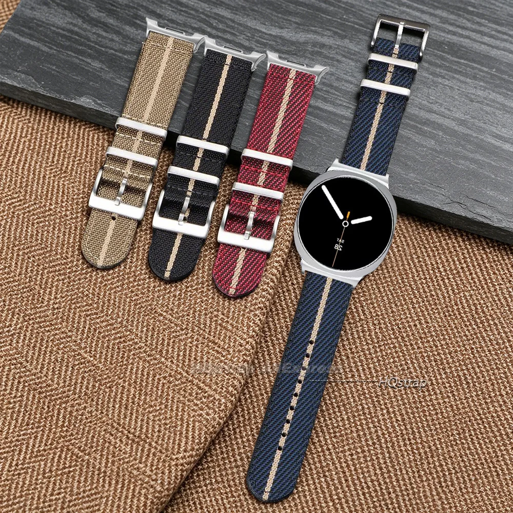 Sport Nylon Canvas Strap - Soft Replacement Wrist Band