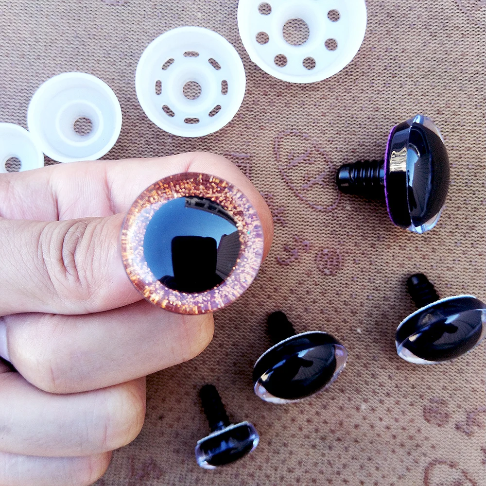 150 Large Glitter Safety Eyes for Amigurumi