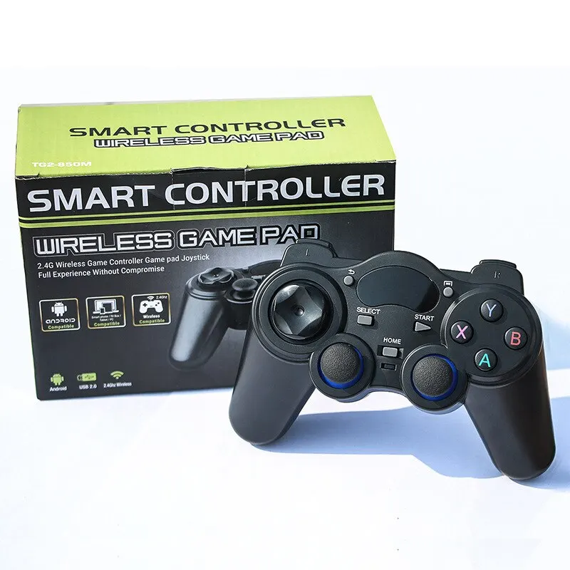 Manette de jeu sans fil 2,4 GHz avec adaptateur OTG pour smartphone, tablette, PC ou Smart TV Android P3_voghion.com