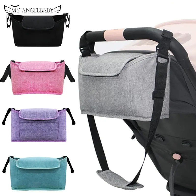 

Baby Stroller Organizer Bag Prams Carriage Bottle Cup Holder Storage Bags Travel Wheelchair Winter Accessories