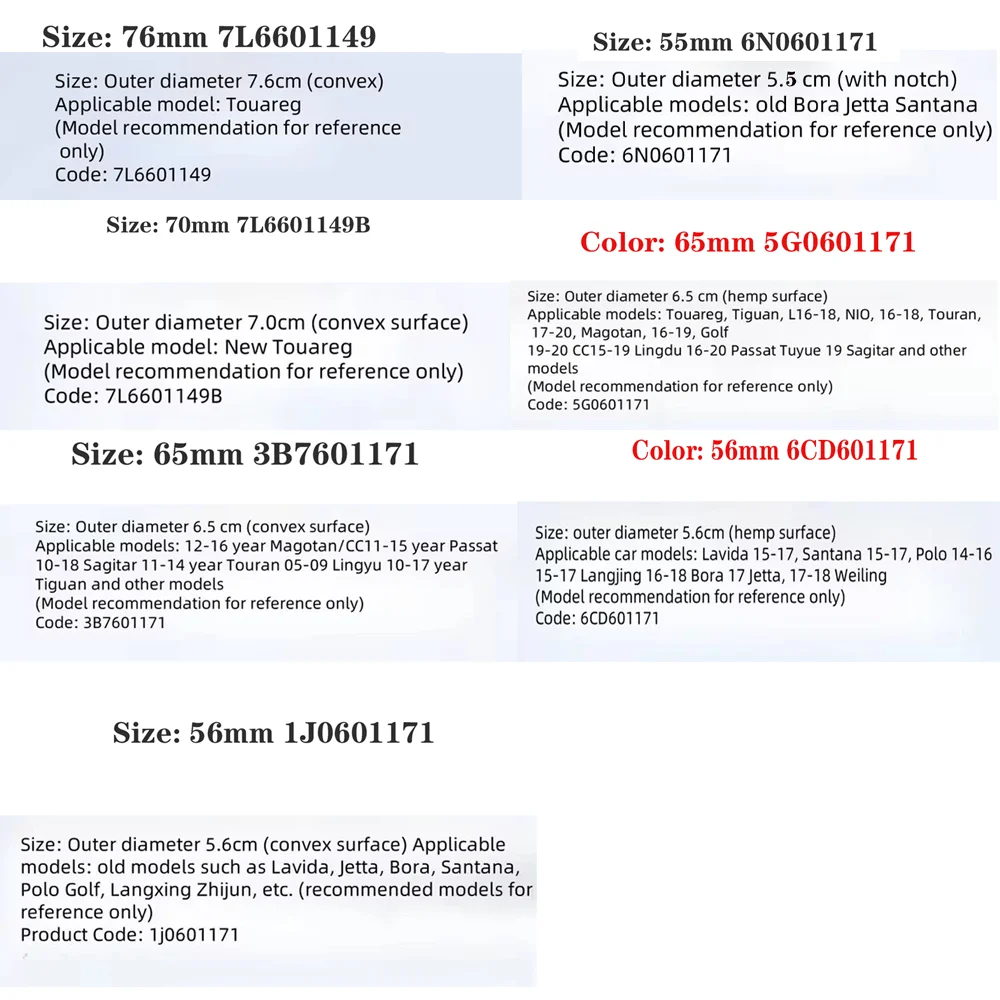 Car Styling Wheel Center Cap Hub Covers Badge Accessories 4pcs/set 55mm 56mm/65mm 70mm For VW Volkswagen Golf 3B7601171 5G0601171 wheel hub covers wheel hub caps