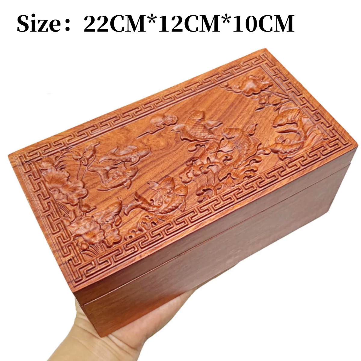 Extra Large Wooden Jewellery Box Mahogany Pearwood Jewellery Storage Necklace Earrings Bracelet Miscellaneous Lipstick Box