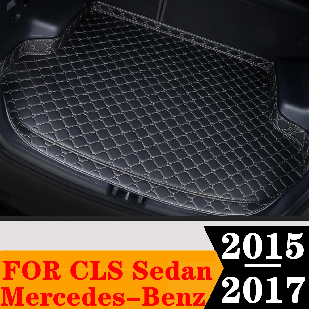 

Коврик багажник для Mercedes-Benz CLS Sedan 2017 2016 2015, багажник багажника, задний коврик для груза, защитный ковер