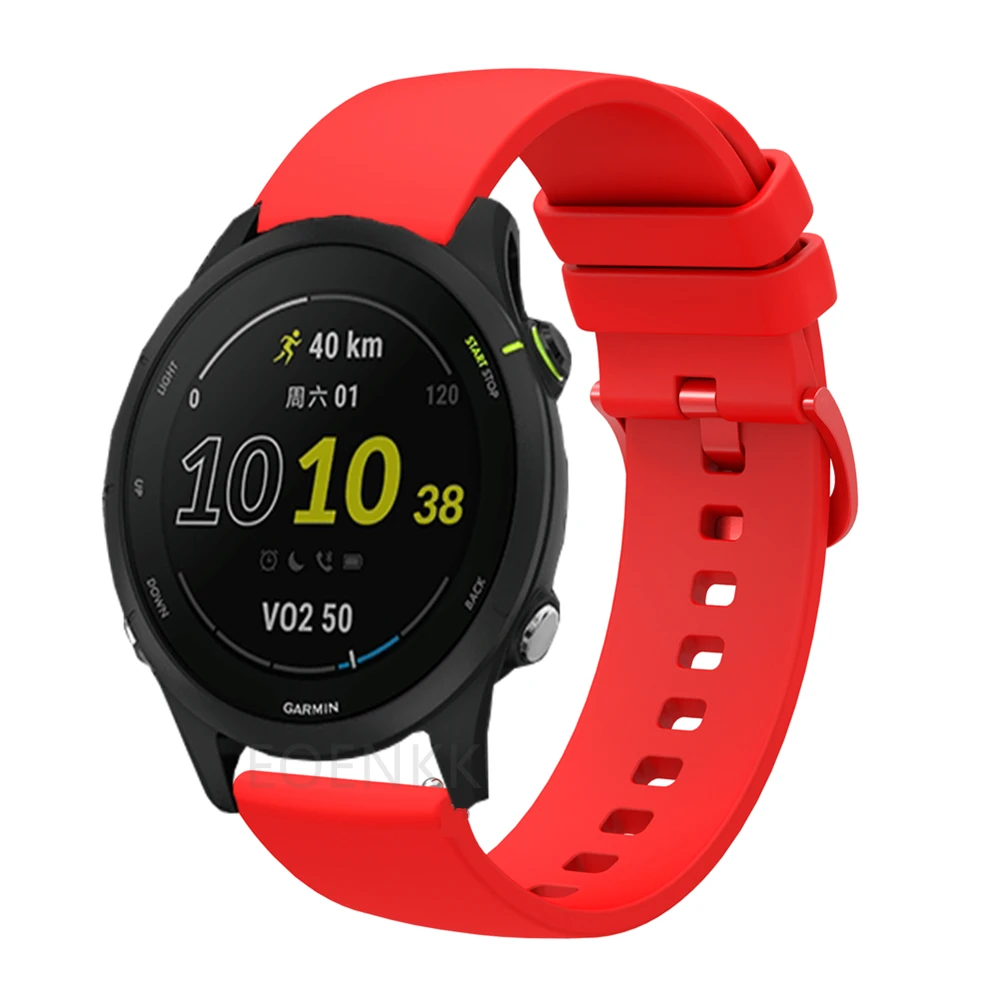Silicone Band For Garmin Forerunner 255 255S 245 55/Venu SQ 2 Plus 2S 3S/Vivoactive 4 4S 3 Strap Watchband Bracelet Accessories