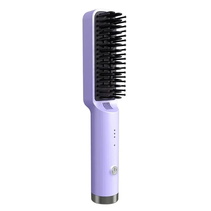 Electric Hair Straightener Comb Brush Curling Iron