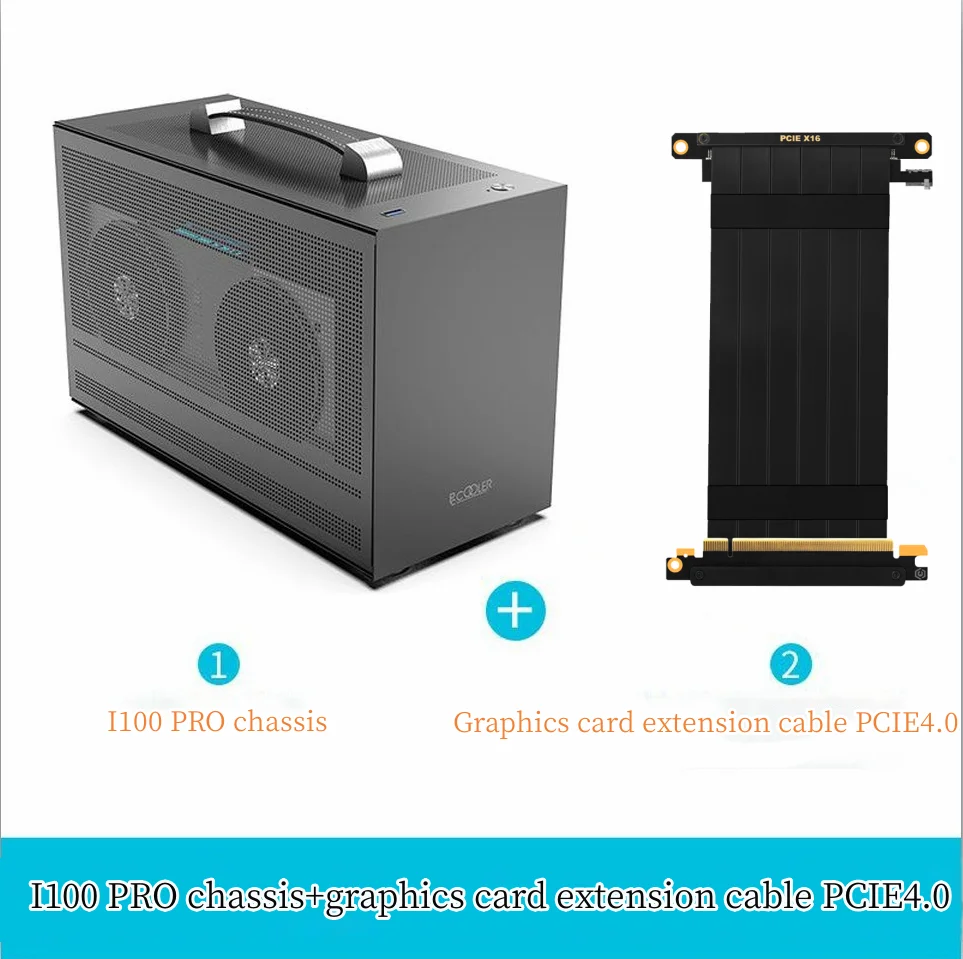 Pccooler I100 Pro Itx Mini Piccola Custodia Tutta In Alluminio Valigia Portatile Htpc Desktop Computer Telaio Vuoto Custodia Per Pc