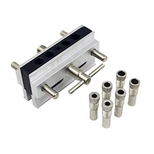

Pocket Hole Drill Puncher Jig Kit Angle Drill Guide Set for Wood Hole Saw Step Drill Bits Screwdriver Bit Woodworking Too