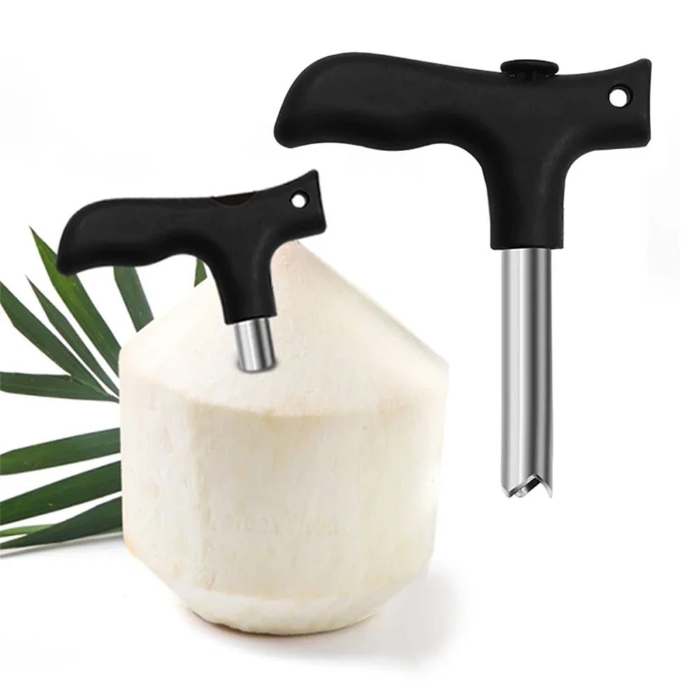 Stainless Steel Coconut Opener Opening Driller Cut Hole Tool Fruit Openers Tools Durable Knife Hole Tool Kitchen Accessories