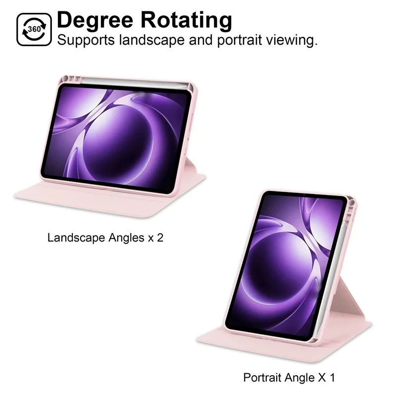 360° Rotating Clear Cover with Pencil Holder