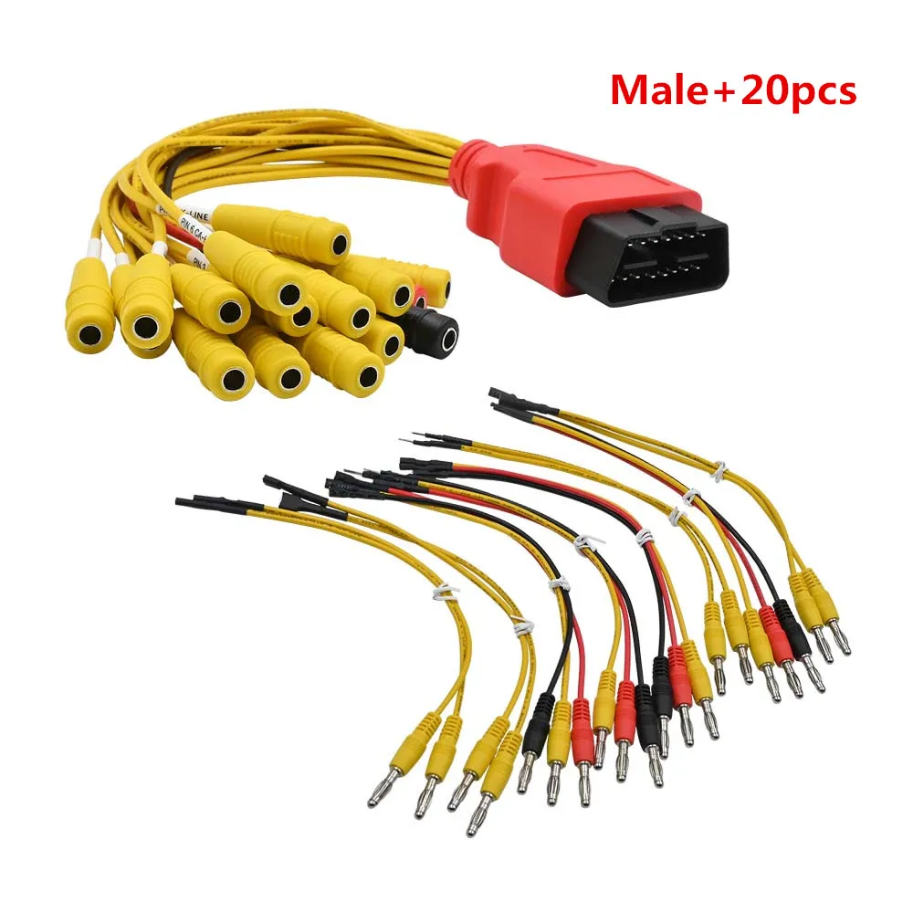 OBD Universal Jumper Auto Stecker Stecker 16-polig Männlich Weiblich Fehler Diagnose Werkzeug Pinsel ECU Jumper – Detail 26