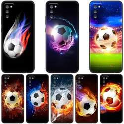 Football Soccer Ball Case For Samsung Galaxy A03S A01 Core A21S A02S A10S A11 A20S A20E A30 A31 A40 A41 A6 A7 A8 A9 2018 A5 2017
