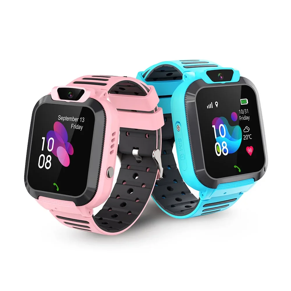 

New Kids Smart Watch SOS Call LBS Tracker Location Sim Card Kid Watch Camera Voice Chat IP68 Waterproof Smartwatch for Children