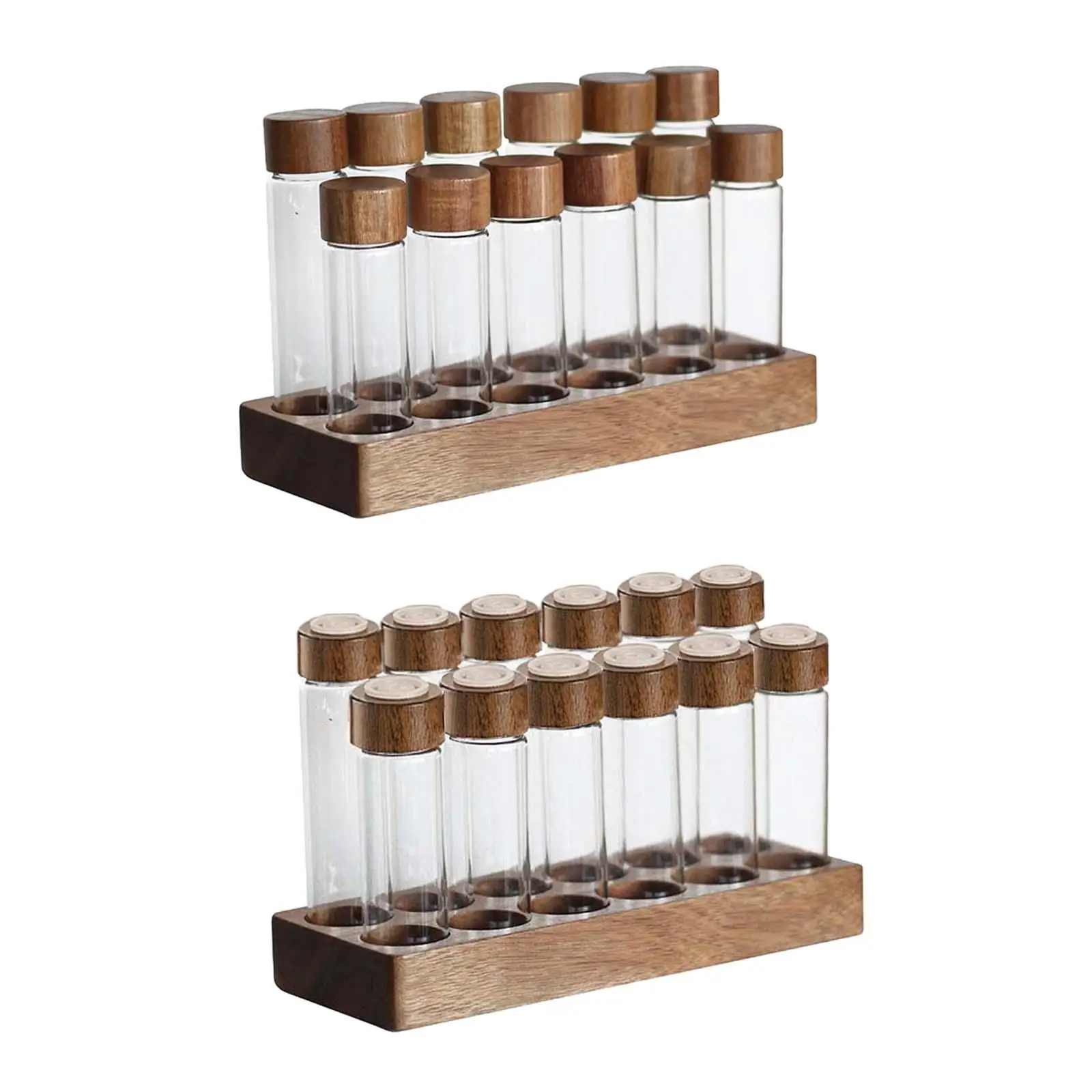 

Coffee Bean Test Tube with Lids Transparent for Coffee Shop Retail Pantry