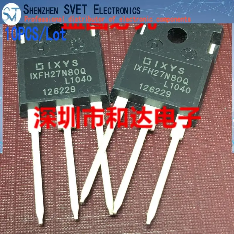 

10PCS/Lot IXFH27N80Q TO-247 100% Imported Original New And In Stock Fast Ship