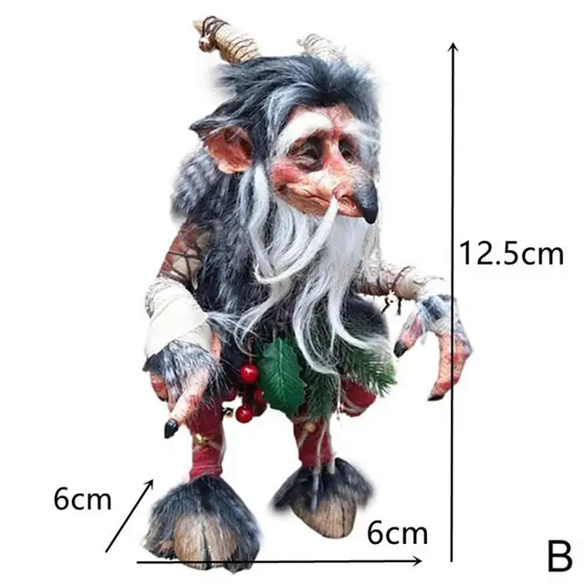 4Styles Halloween Crafts Leprechaun Art Decor Garden Big Goblin Szobor Gyanta-Statue Kézműves - Image 3