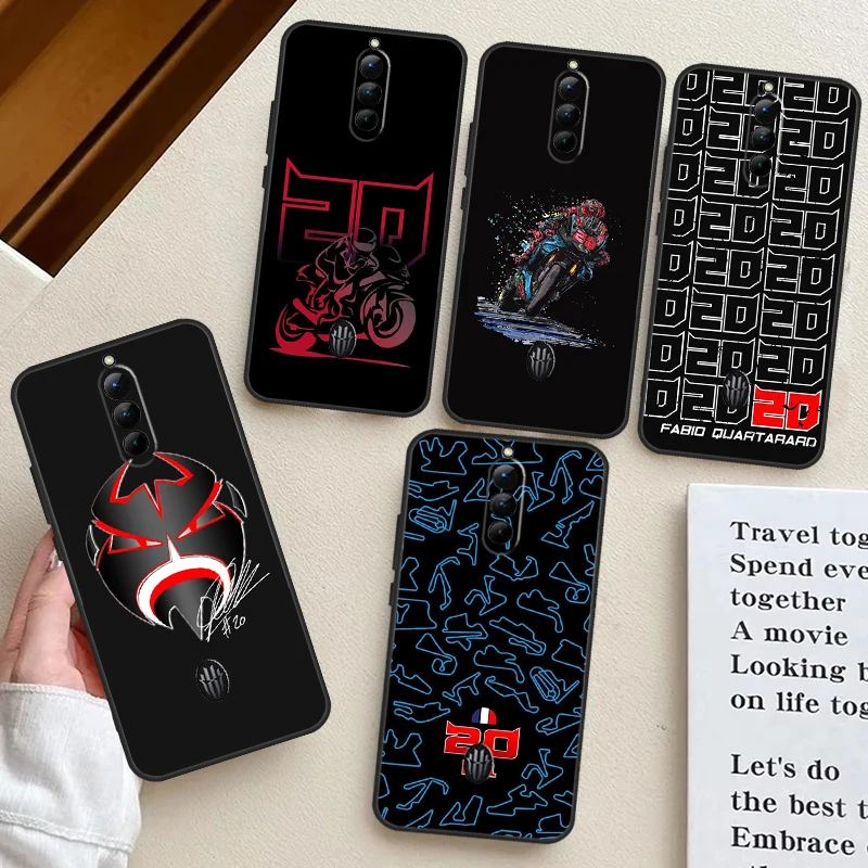 Custodia Moto No.20 Fabio Quartararo Per Nubia Red Magic 9 Pro Plus 5G 5S 6R 6S 7S 6 7 Pro 8 8S Pro Plus Cover Posteriore Shell