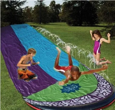 Backyard Outdoor Water Spray Toy Play Splash Inflatable Slip Slide Summer Sprinkle Water Splash Toys Game Inflatable Slide