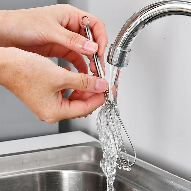 Frusta in acciaio inossidabile Frusta manuale per uova Filo antiaderente Frullino per le uova Mini fruste Fili per palloncini Cucina fai da te Mini frusta Gadget da cucina 6