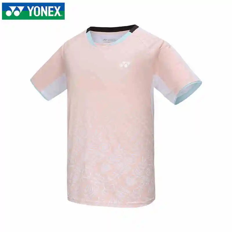 YONEX Men's and Women's Badminton Wear Tops Short Sleeve Quick Dry Sweat-absorbent Breathable Training Suit T-shirts badminton uniforms
