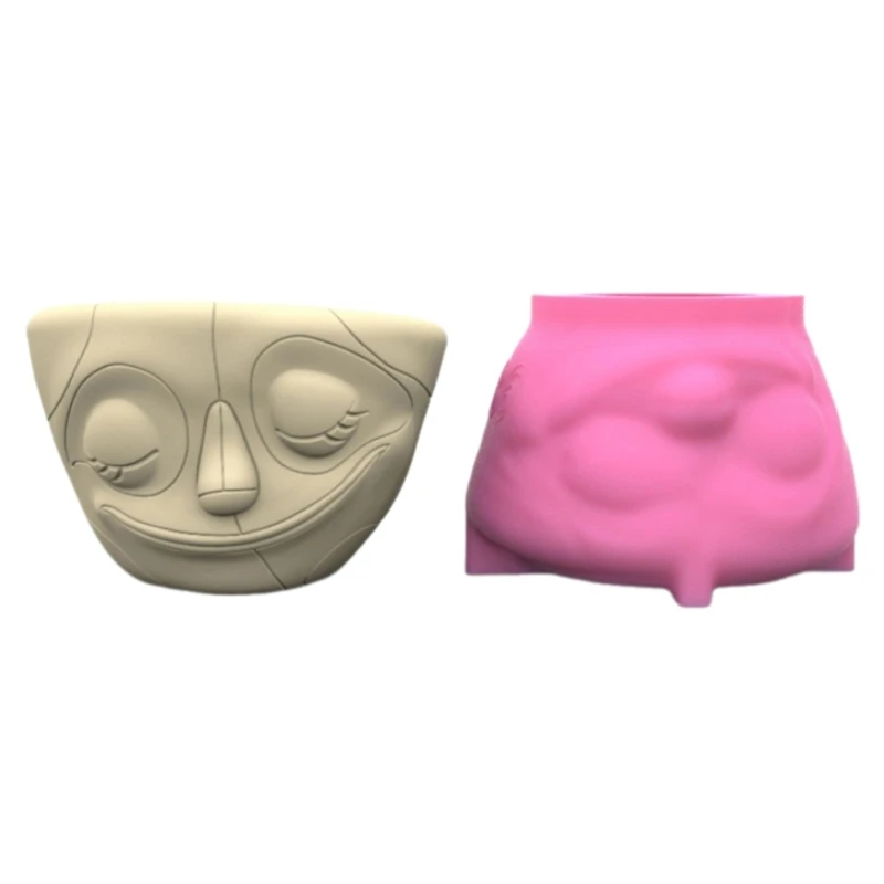 

Elegant Face Succulent Vase Silicone Mold for Enthusiasts and Garden Lovers