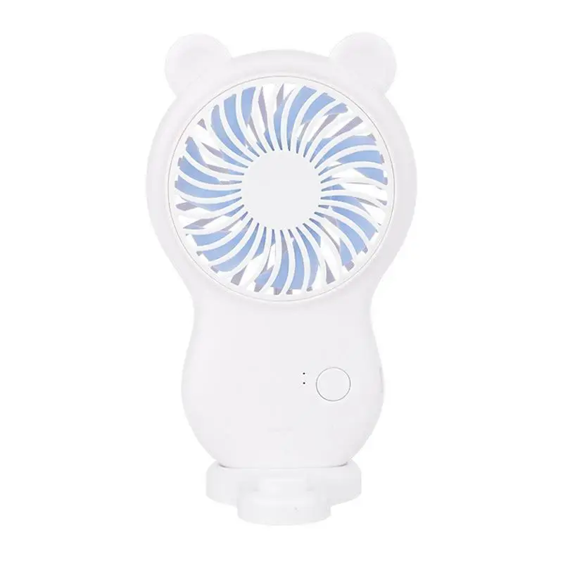

Handheld Portable Fan Creative Office Desktop USB Mini Fan Hand-held Small USB Charging Fan Pocket Ultra-quiet Fan With Base