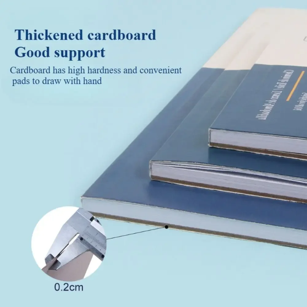 Eco-Friendly Spiral Bound Artist Sketch Pad - Thick Acid-Free Drawing Paper, 24 Sheets