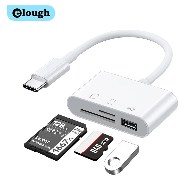 Type C Memory Card Reader USB C Adapter For Macbook Huawei Samsung Xiaomi OTG