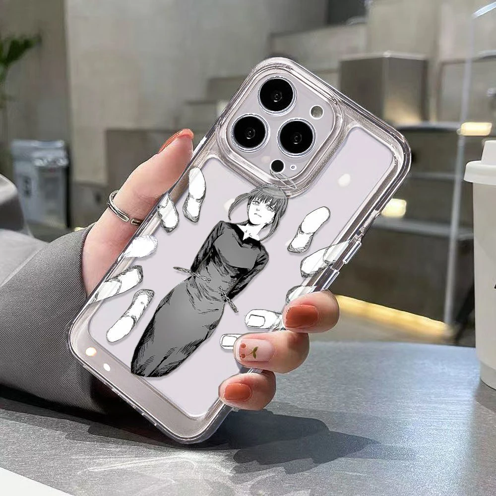 Anime Chainsaw Man Makima Transparent Phone Case