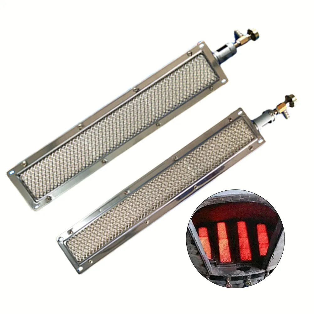 Metal Ceramic BBQ Barbecues Infrared Burner Barbecue Gas Grill Ceramic Heater Outdoor Cooking 440*95*5mm 410*80mm 310mm Tools