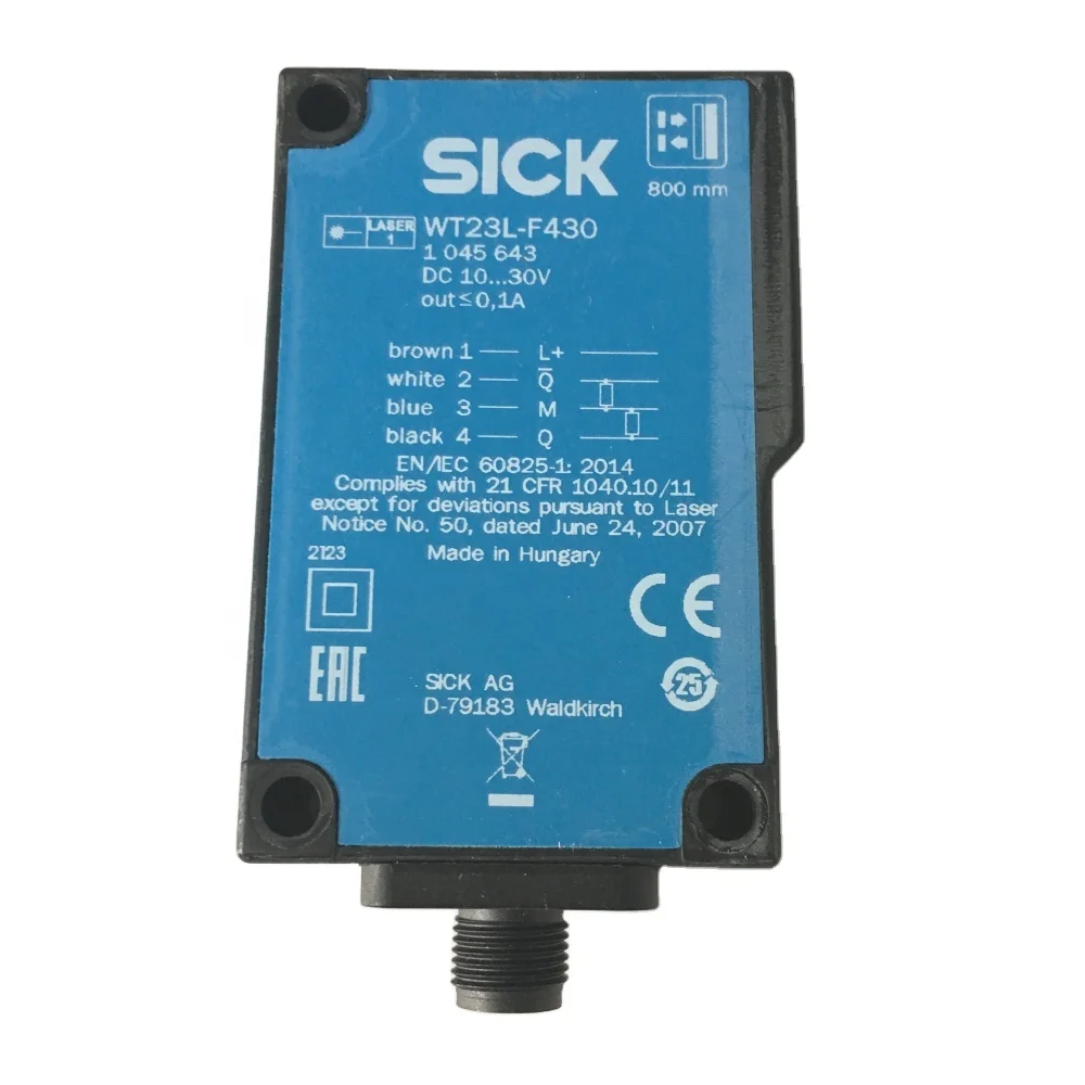 

New arrival original Sensing range 50 to 800mm WT23L-F430 1045643 pnp Photoelectric laser sensor sick sensors