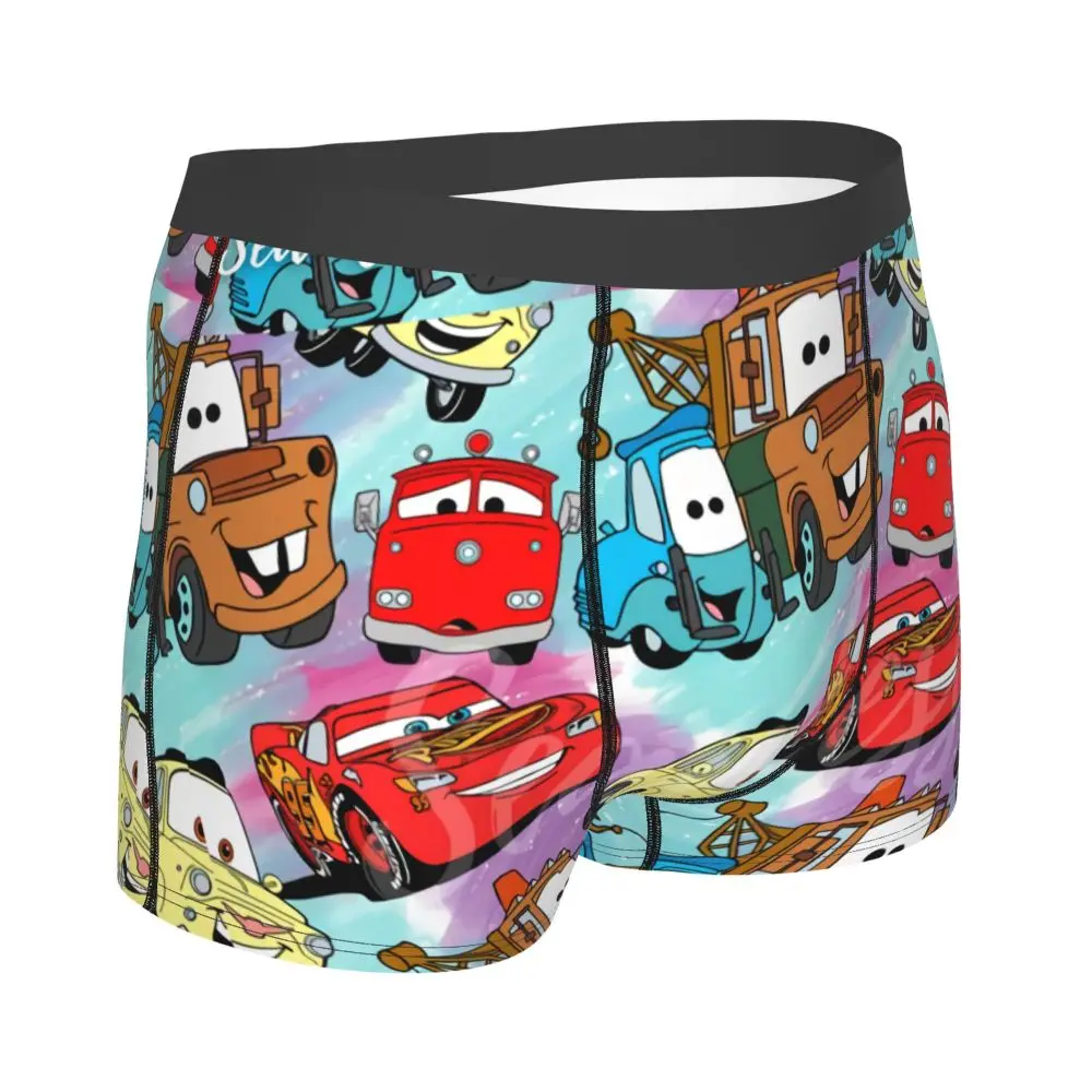 Custom Lightning McQueen Car Collage Boxers Shorts Men's Briefs Underwear Cool Underpants