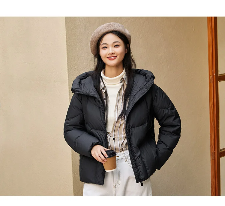 Down Jacket Women Mid-Length Waterproof and Warm Winter Oversize Hooded Versatile Coat