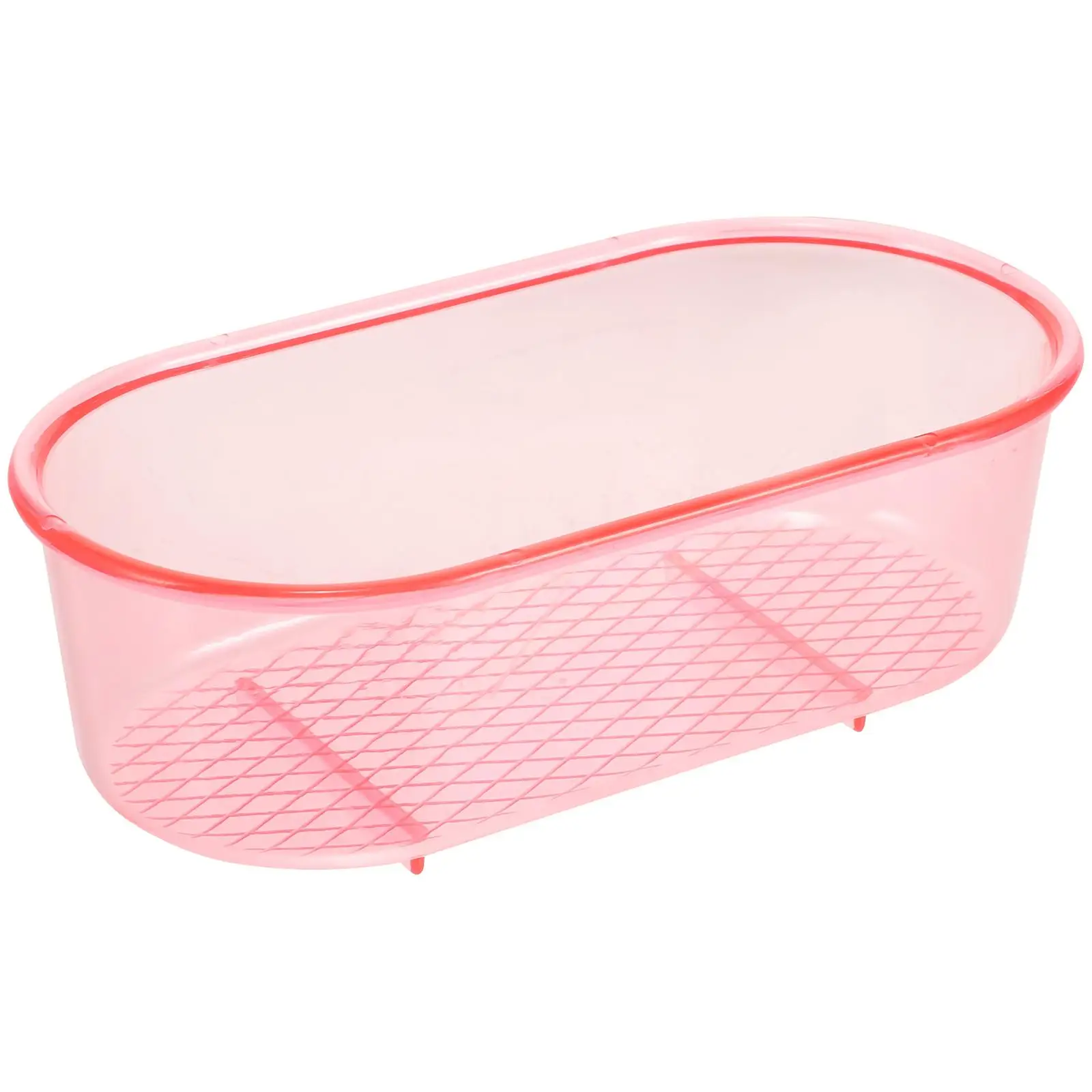 1 Bird Bath Box Plastic Compact Bathtub for Cage Parakeet Bathing Cube Basin Reusable Safe Smooth Edges Multi