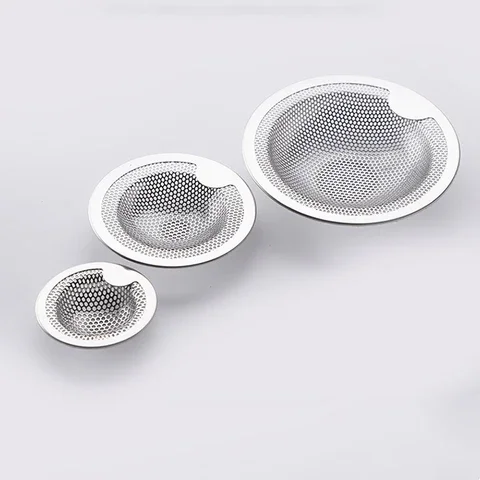 

New Kitchen Stainless Steel Sink Strainer Drain Hole Filter Mesh Trap Bathtub Shower Waste Stopper Drainage For Kitchen Bathroom