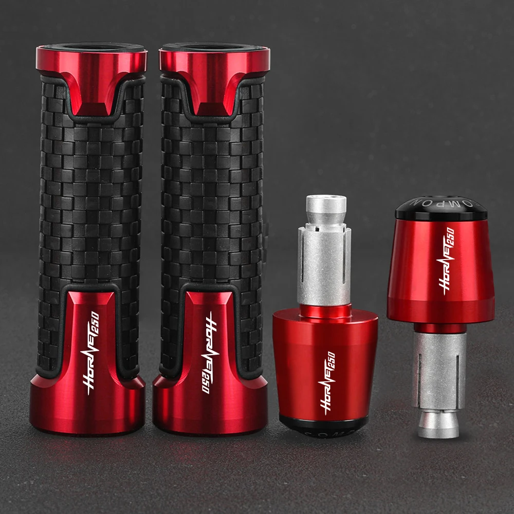 

For Honda hoRnet250 CB250 HORNET 250 2001 Motorcycle 7/8'' 22mm Handlebar Grips CNC Alumiunm Handle grip Ends Plug Slider Caps