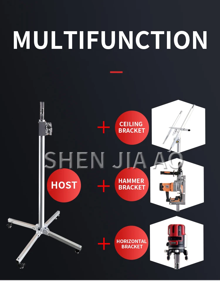 3.5m Electric manual 3-in-1 multi-function gypsum board lift ceiling artifact wo