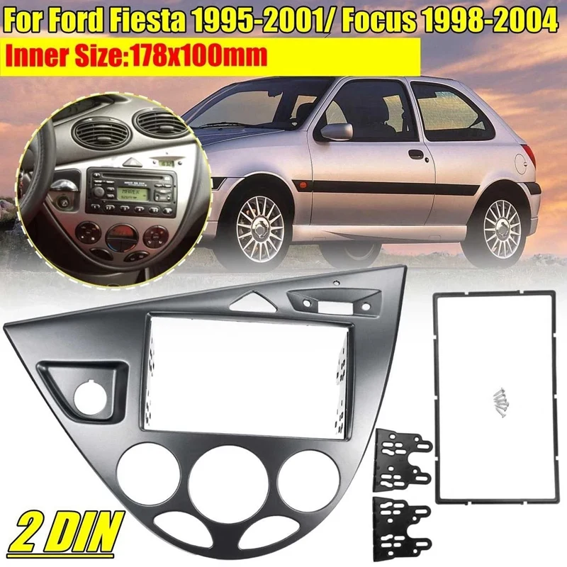 Рама Автомобильная Newdouble для Ford Fiesta 1995-2001, 1998-2004, LHD, серебристая