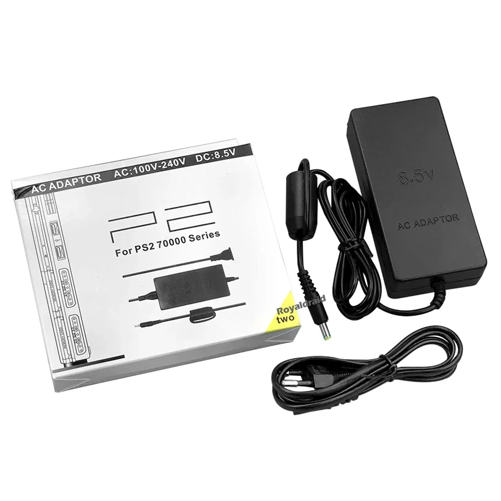 새로운 EU 미국 플러그 100  240V 50/60Hz AC 전원 어댑터 플레이 스테이션 2 DC 8.5V 어댑터 PS2 Slim 70000 시리즈 