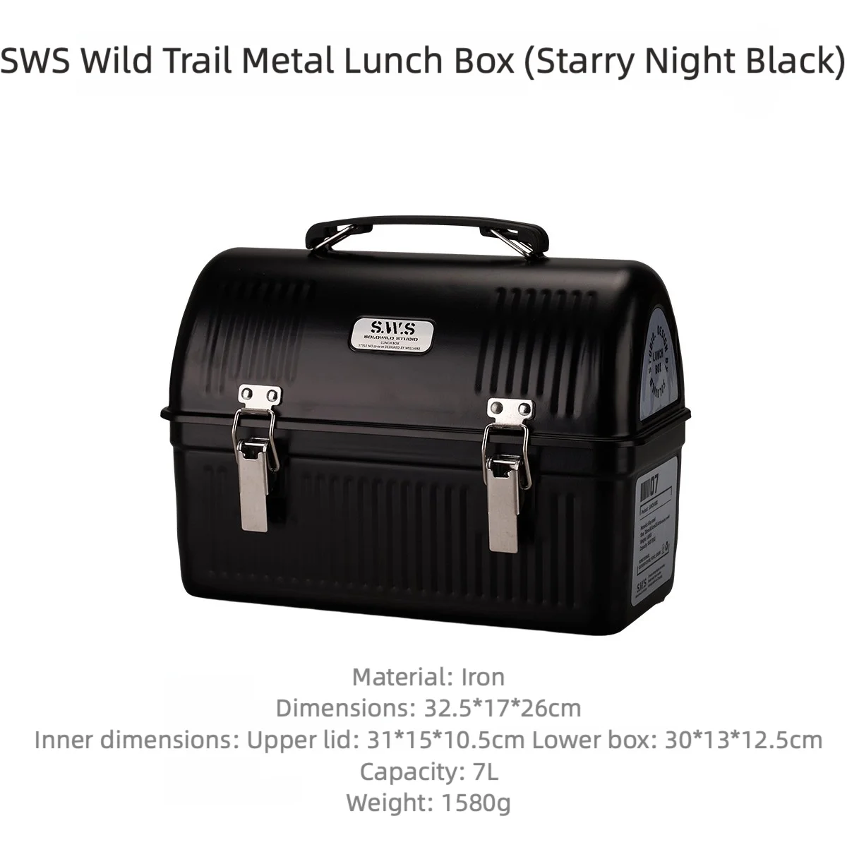 WELLHIKE アウトドア SWS レトロ ランチボックス 7L 大容量 メタル製