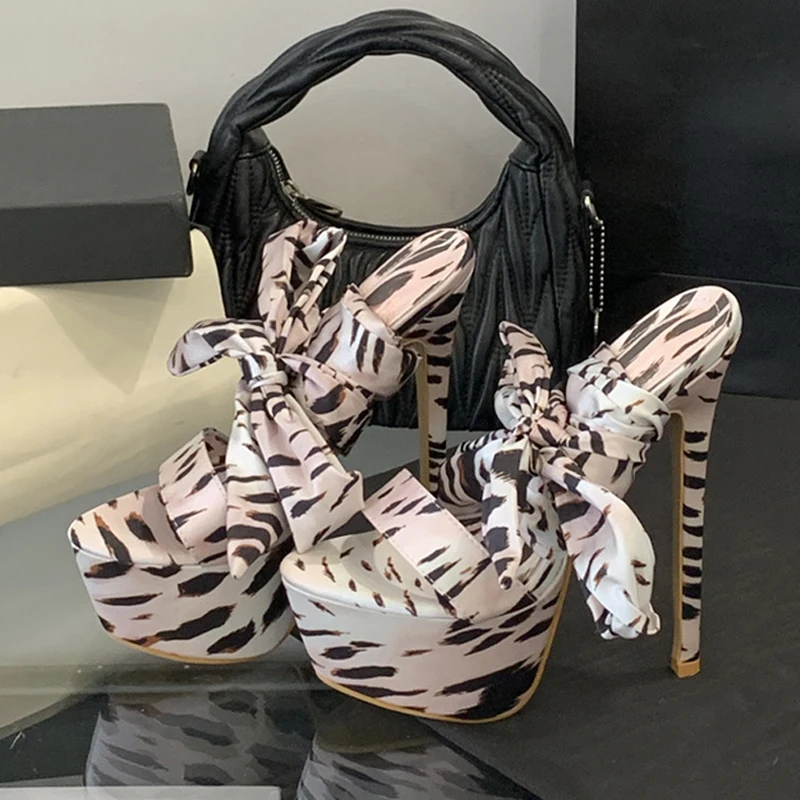 Liyke Runway Style 16CM Super High Heels Platform Sandals For Women Sexy Open Toe Banquet Party Stripper Pole Dance Shoe Size 42 - Image 3