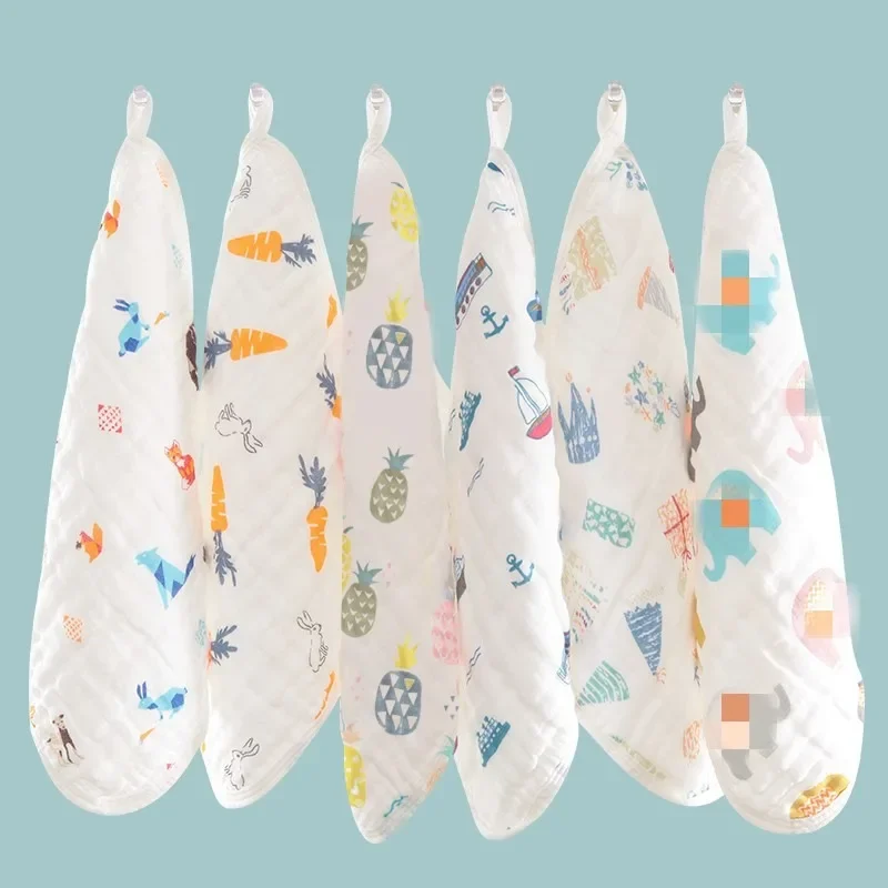 

New Multi-layer Cotton Baby Drool Towel Leak-proof Cotton Gauze Square Towel Children's Towel Infant Handkerchief